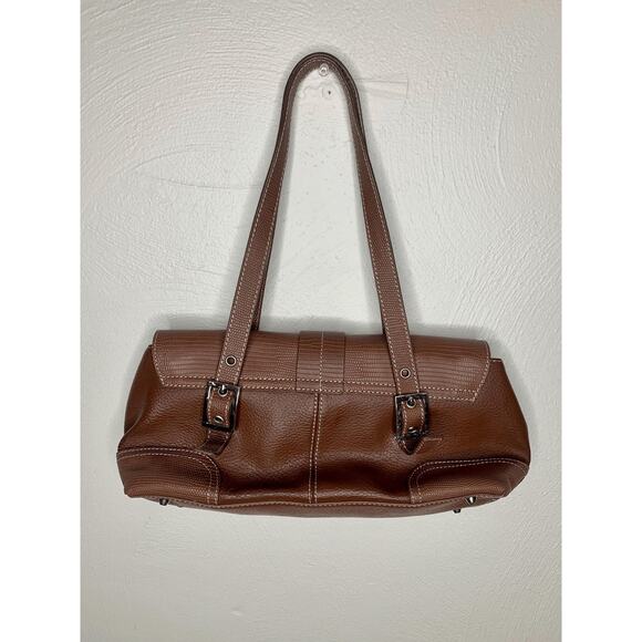 Y2K Maxx New York Brown Buckle Shoulder Bag | Early 2000s Vibe - Picture 6 of 6